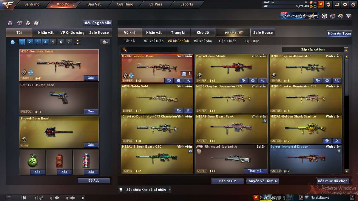 shop acc cf uy tin gia re